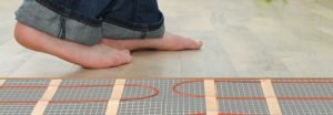 electric underfloor heating installation