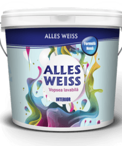 Vopsea lavabila pentru interior #REZISTENT Alles Weiss, alba, 15 L