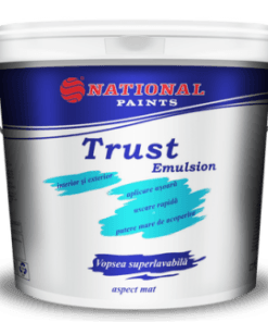Vopsea superlavabila mata de interior/exterior #REZISTENT TRUST Super alb 800, 3.2 L