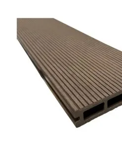 Placa deck terasa WPC 3D #REZISTENT, tip pardoseala/dusumea WPC, 150x25 mm, maro linii periat