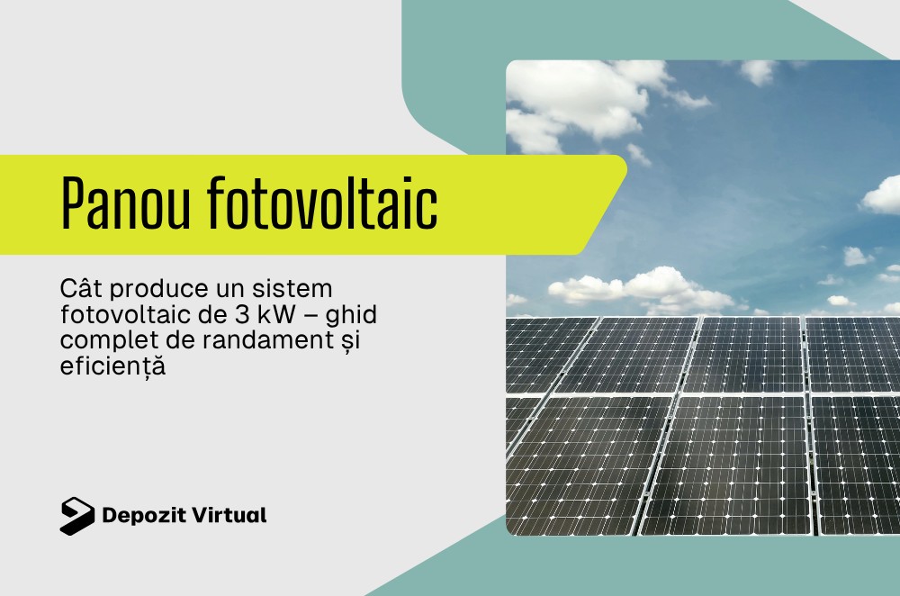 Banner panou fotovoltaic