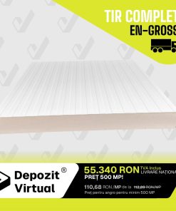 ANGRO Panou Sandwich Perete, PUR, prindere vizibila, eco - 0.4 mm, grosime 80 mm