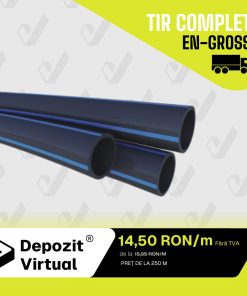 ANGRO Țeavă Irigații Tub D125 PE100 PN6 SDR26 ECOSAMI