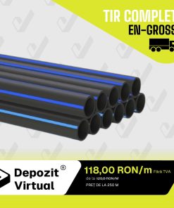 ANGRO Țeavă irigații Tub D315 PE100 PN8 SDR21 ECOSAMI