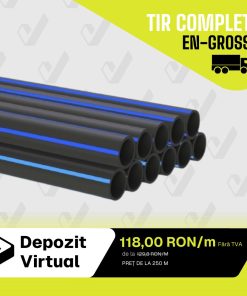 ANGRO Țeavă irigații Tub D315 PE100 PN8 SDR21 ECOSAMI